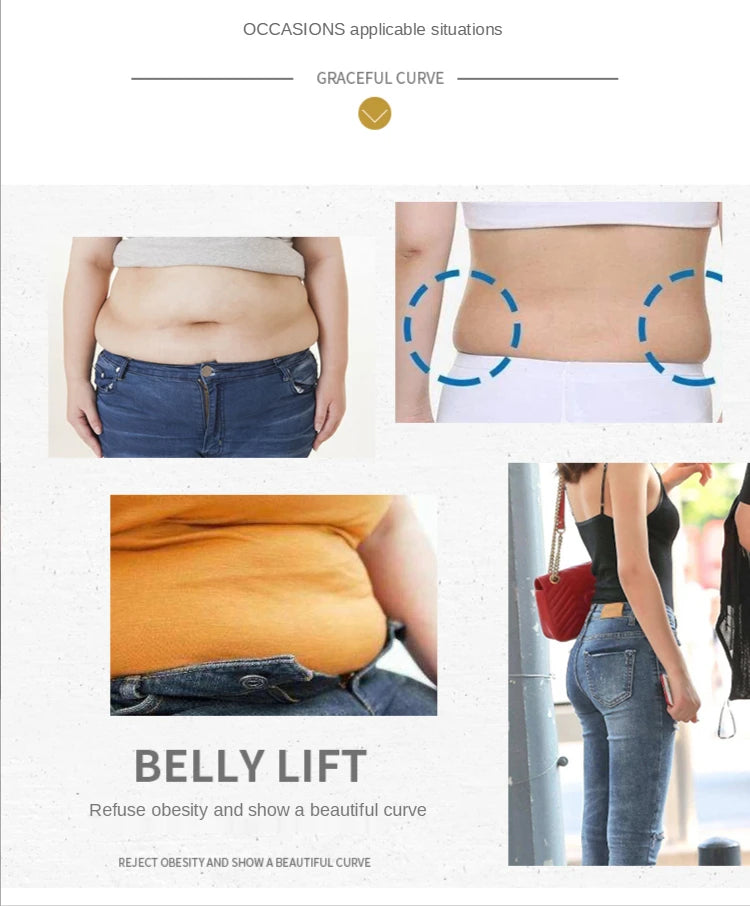 High Waist Shapewear Slimming Panties Flat Belly