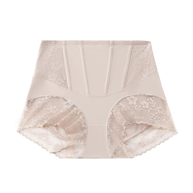 high-waist lace shapewear panties for Women Wrap The Hips Briefs