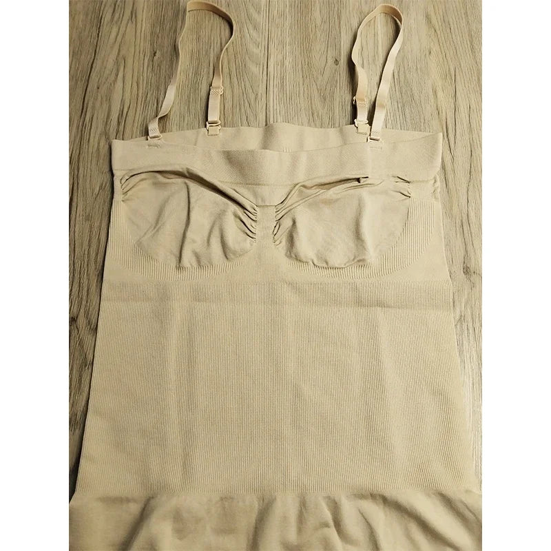 Women Shapewear Strapless Full Slip On belly Control Dresses Seamless Body Shapers Slides Sweater Compression Bodysuits