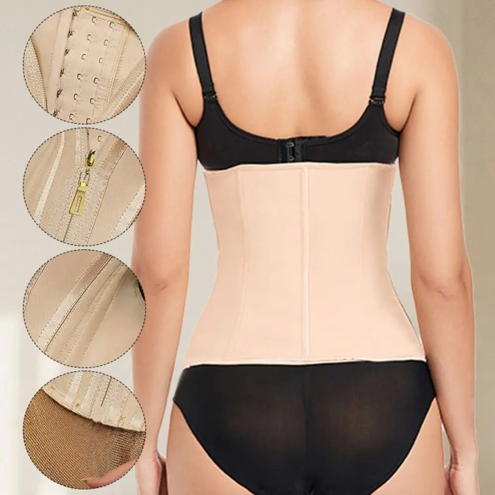 Waist Trainer Tummy Control Shapewear for Women - Seamless Fishbone