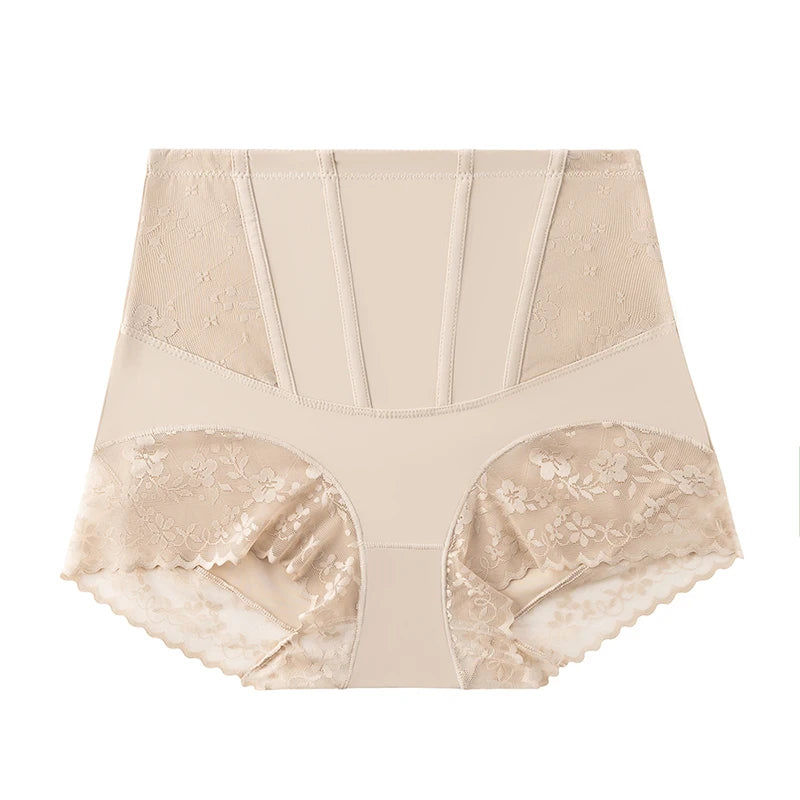 high-waist lace shapewear panties for Women Wrap The Hips Briefs