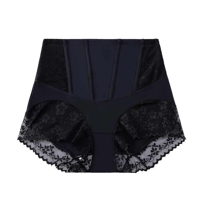 high-waist lace shapewear panties for Women Wrap The Hips Briefs