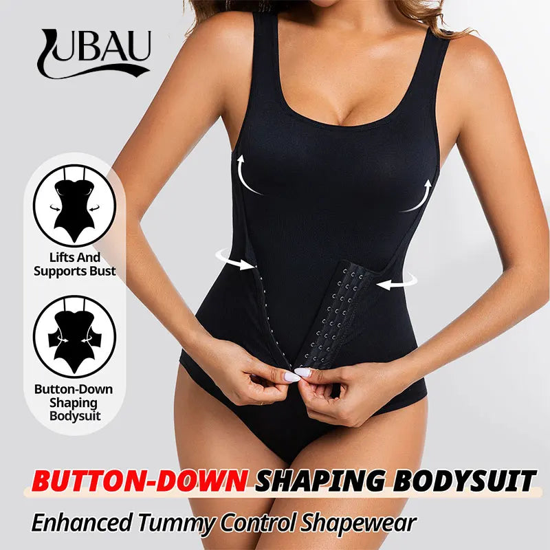 Women Bodysuit Shapewear with Hooks Belts Tummy Control Fajas Body Shaper Waist Trainer Belly Slimming Cincher Corset Tops