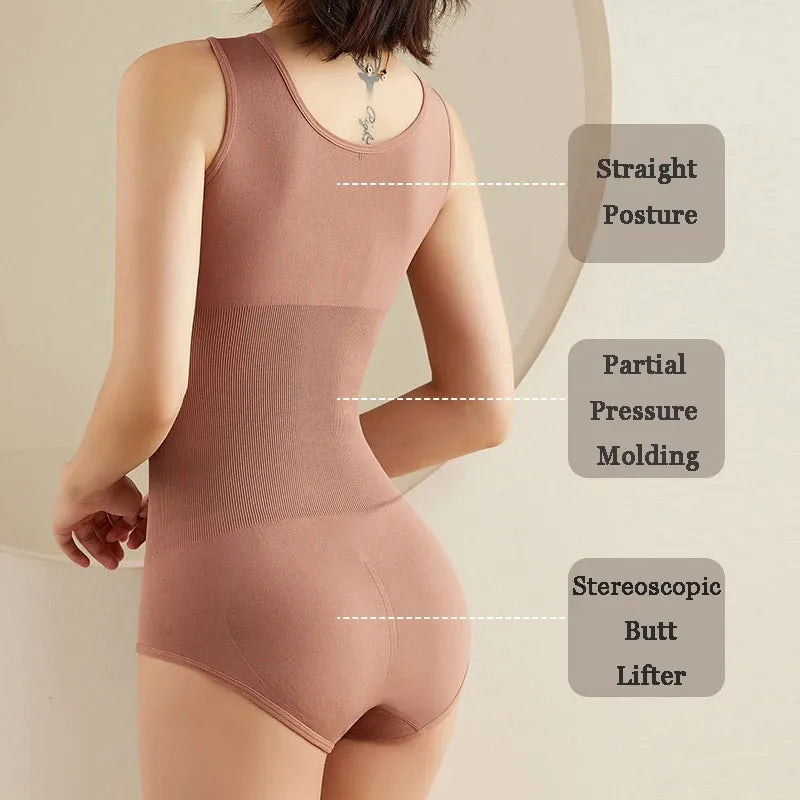 Body Shapewear for Women Seamless Solid Full Bodysuit Tummy Control
