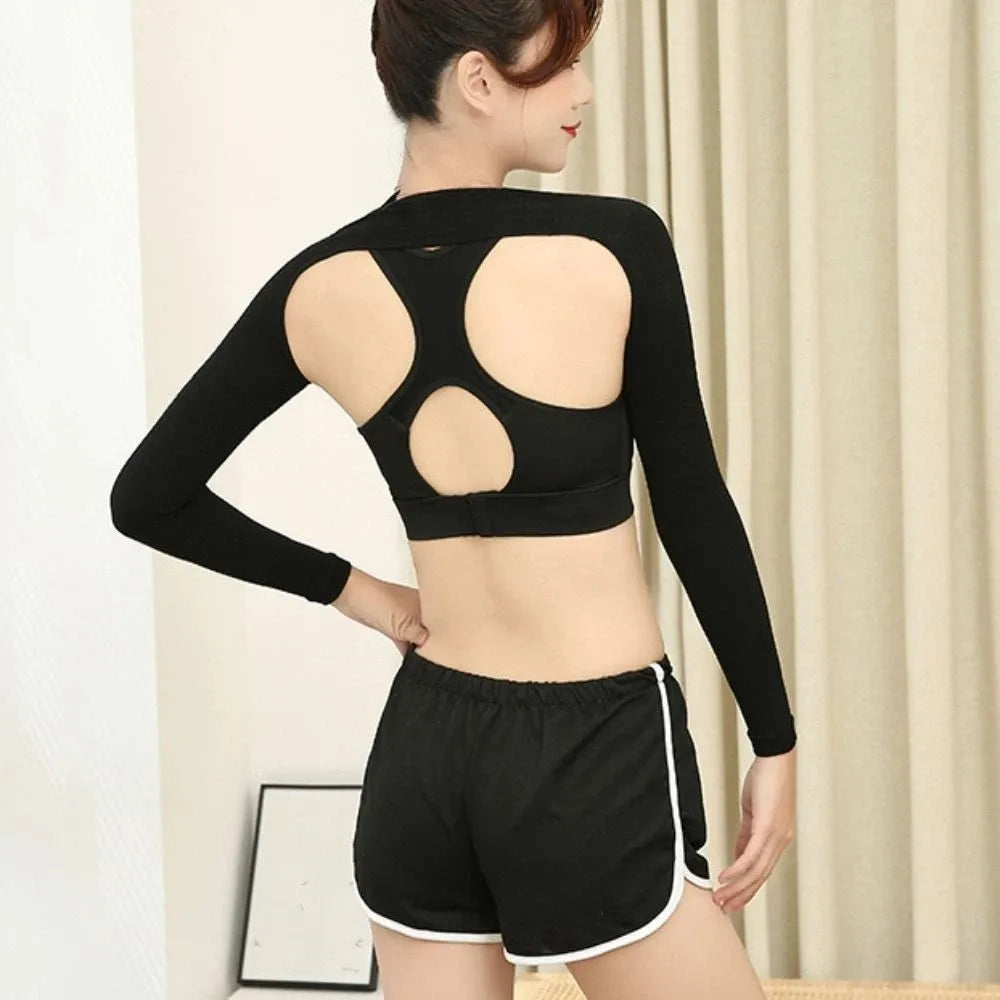 Shoulder Pulling Sports Body Shaper Long Sleeve