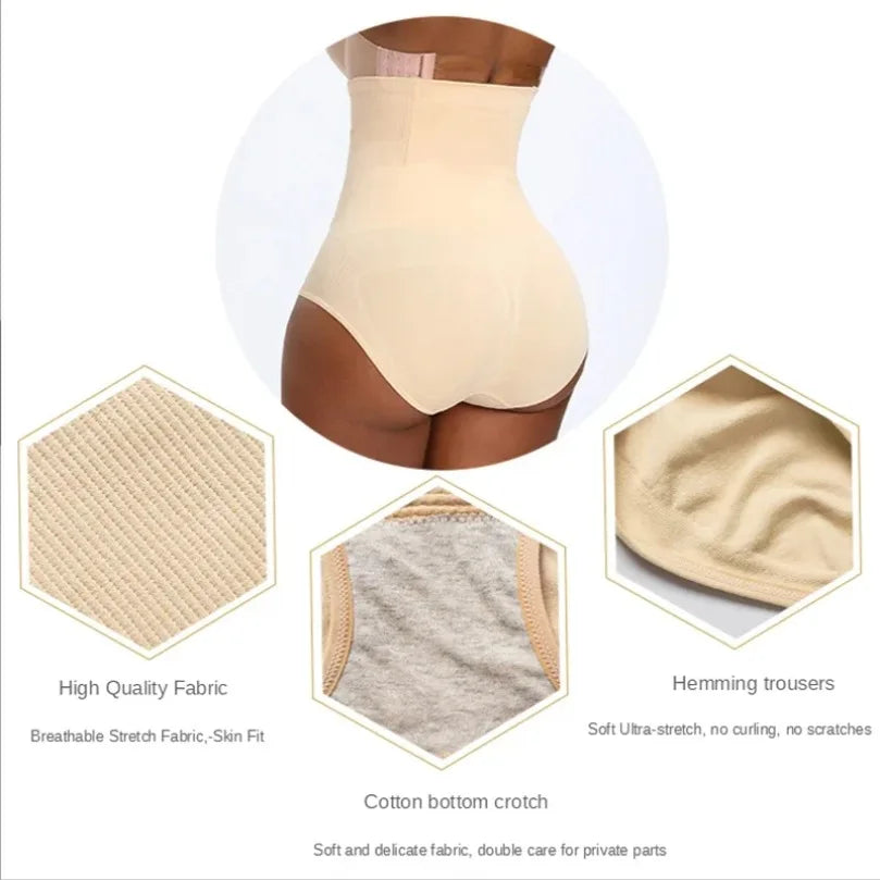 High Waist Shapewear Slimming Panties Flat Belly