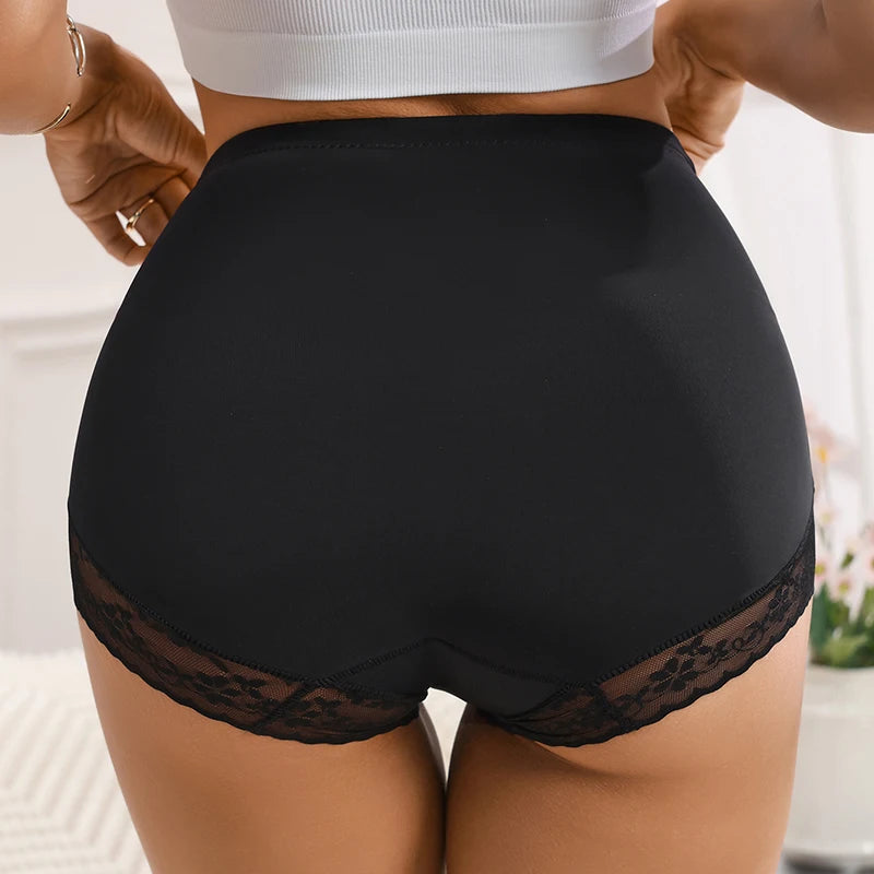 high-waist lace shapewear panties for Women Wrap The Hips Briefs