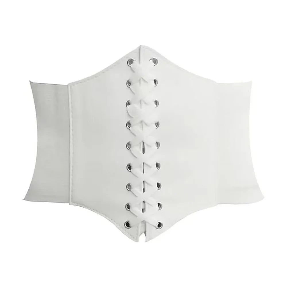 Wide Corset Waist Belt Decorative Slimming Waistband Strap External Wear Elastic Design Body Shapewear
