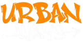 Orange 'URBAN' text on a white background
