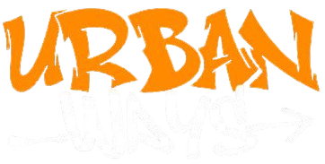 Orange 'URBAN' text on a white background